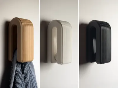 Colgadores y perchas resistentes en 3D