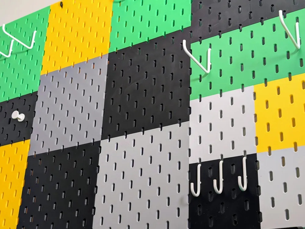 Accesorios para panel perforado tipo Skådis en 3D